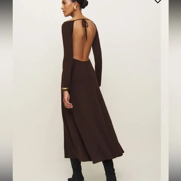 Reformation Livia Regenerative Merino Sweater Long Sleeve Dress Size S - Picture 3 of 6